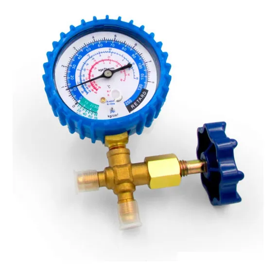 Manifold Baixa 1 Via Simples Para Gás R12/r22/r134a/r404a Foto 1
