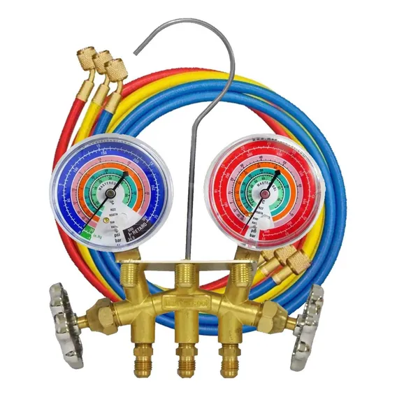 Manifold R410a/r404a/r407/r22 Mang1,5m C/ Adaptador 36661-e Foto 1