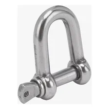 Manilha Reta Com Pino Aço Inox 5mm Veleiros Barcos Lanchas Iates Manilha Seavix Reforçada Prender Âncoras Cabos Conectores Operações Industrais Maritimas Construção Civil Içamento De Cargas Barcos Foto mini 1