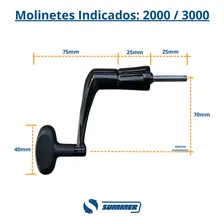 Manivela Premium Para Molinete Peça De Reposição Manopla Cor 2000 Ao 3000 Lado Da Manivela Direito/esquerdo Foto mini 4