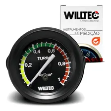 Manômetro Turbo Medidor Pressão Universal 52mm Willtec Foto mini 1