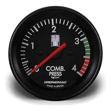 Manometro Combustivel 4kg Linha Ss 60mm Cronomac + Led Foto mini 1