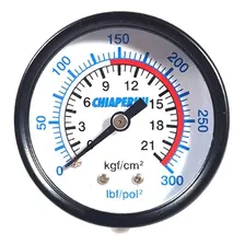 Manometro Horizontal 300 Psi Rosca 1/4 Compressor Chiaperini Foto mini  2