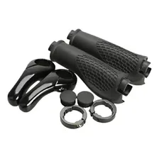 Manopla Anatômica Com Bar Ends Confort De Guidão Bicicleta Cor Preto Foto mini 2