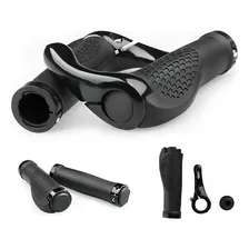 Manopla Anatômica Com Bar Ends Confort De Guidão Bicicleta Cor Preto Foto mini 1