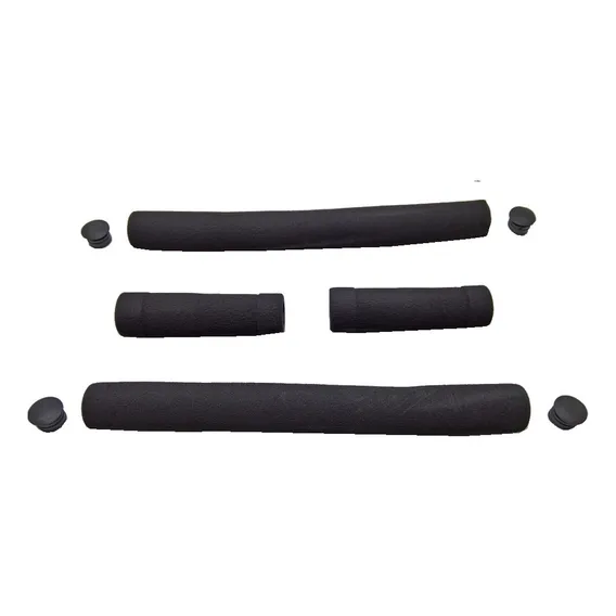 Manopla Beach Espuma Guidão Tubete Cores Bike Cruiser Moto Cor Preto Foto 1