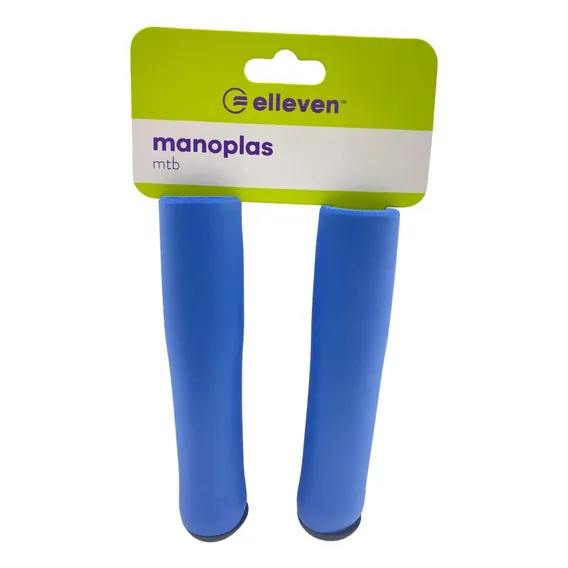 Manopla Bicicleta Mtb Rockbros Elleven Punho Grip Silicone Cor Azul Foto 1