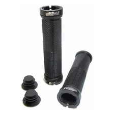 Manopla Bike Mtb Com Trava Bicicleta Punho Anel Preto Tsw Foto mini 1