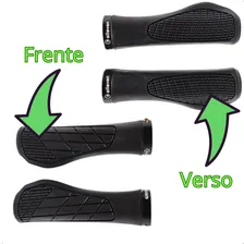 Manopla Bike Mtb Com Trava Borracha Anatomica 130mm Preto Foto mini 4