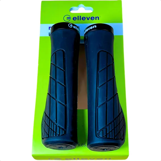 Manopla Bike Mtb Com Trava Borracha Anatomica 130mm Preto Foto 1