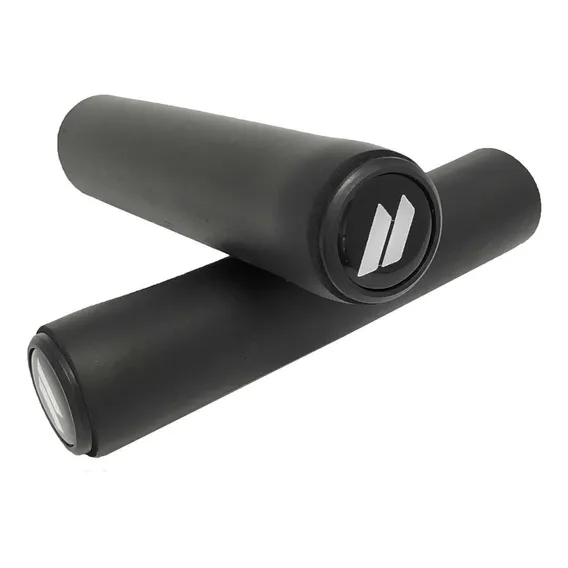 Manopla Bike Mtb Espuma Silicone 130mm Elleven Preto Par Foto 1