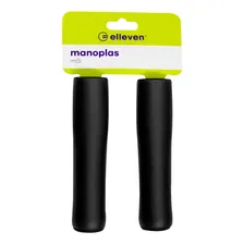 Manopla Bike Mtb Espuma Silicone 130mm Elleven Preto Par Foto mini 3