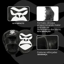Manopla De Foco - Aparador De Soco Muay-thai Boxe - Gorilla Cor Preto Foto mini 2