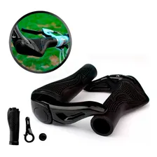Manopla Punho Anatômico Com Bar End -apoio De Guidão Bike M2 Cor Preto Foto mini 4