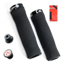 Manopla Punho Bike Absolute Neoprene Preta C/ Trava AlumÃnio Cor Preto Foto mini 1
