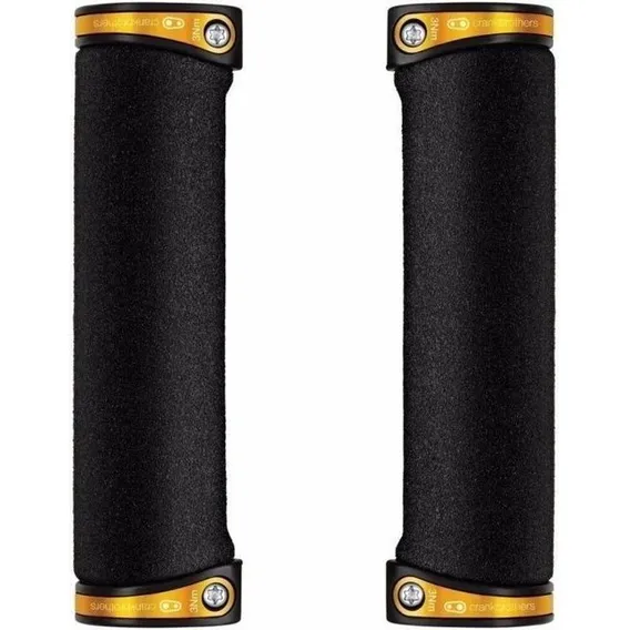 Manopla Punho Crankbrothers Cobalt C/ Trava De Bike Dourado Cor Preto/dourado Foto 1