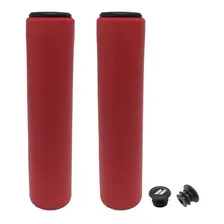 Manopla Punho De Bike Espuma Silicone Gel Elleven Vermelha Cor Vermelho Foto  mini 1