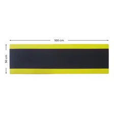 Manta 1 Metro Em Eva Autoadesivo / Protetor Parede Garagem Cor Preto e amarelo Simplefix Foto mini  3
