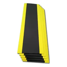 Manta 1 Metro Em Eva Autoadesivo / Protetor Parede Garagem Cor Preto e amarelo Simplefix Foto mini 4
