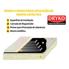 Manta Asfáltica 30cm X 10m Auto Adesiva Aluminizada Dryko Foto mini 4