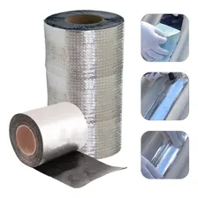 Manta Asfáltica 90cm X 10m Llev Aluminizada Telhado Auto Adesiva Rolo Laje Colante Foto mini 4