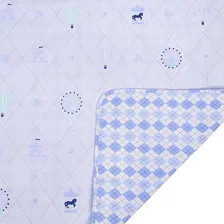 Manta BebĂȘ Dupla Face Berço Carrinho Bebe Conforto Rosa Azul Foto mini 2