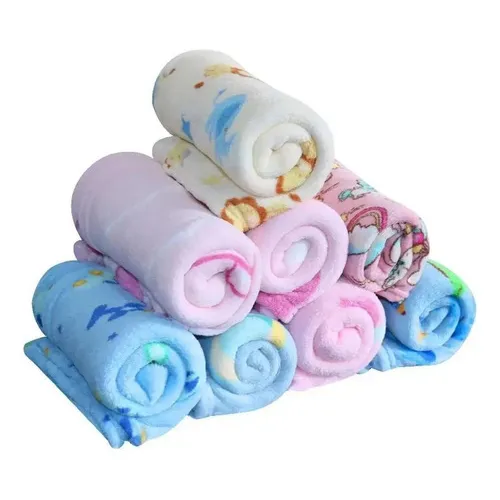 Manta Bebê Cobertor Infantil Microfibra Estampada Menina Foto 1