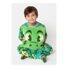 Manta Com Capuz Soft Dino Cor Verde Foto mini 4