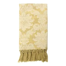 Manta Decorativa Jacquard Para Sofá 190x140cm Escolha Cor Dourado Desenho Foto mini  2