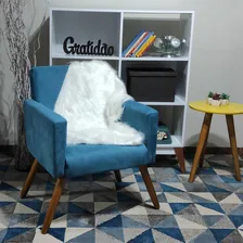 Manta Pelucia Pelo Alto Branco Decoração Newborn 80x50cm Foto  mini 1