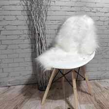 Manta Pelucia Pelo Alto Branco Decoração Newborn 80x50cm Foto mini  3