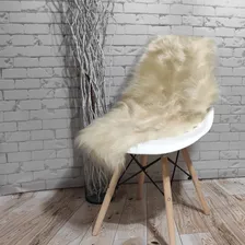 Manta Pelucia Pelo Alto Luxo Areia Newborn Sofá 80x50cm Foto mini 3