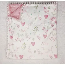 Manta Personalizada Bebe Clássico Coração Foto mini 2