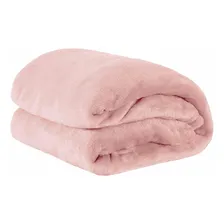 Manta Soft Cobertor Casal Microfibra Rosa Foto  mini 1