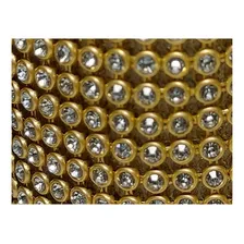 Manta Strass Dourada 10x45 Cm Foto mini 3