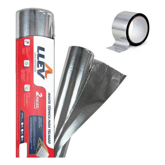 Manta Térmica Dupla Face 10m² Premium LLEV + Fita de Emenda Foto 1