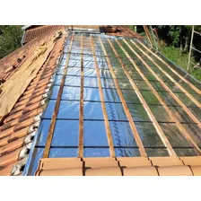 Manta Térmica Dupla Face 50m2 LLEV para Construção Telhado Rolo Isolante Térmico + Fita P/ Emenda Foto mini 4