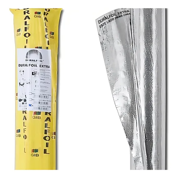 Manta Térmica Para Telhado 2 Faces Alumínio 50m² Duralfoil Foto 1