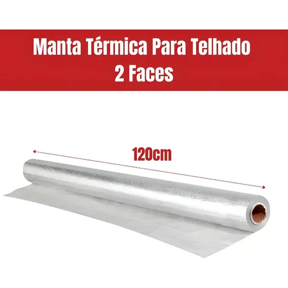 Manta Térmica Para Telhado Dupla Face 10m² Impermeável Foto 1