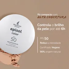 Mantecorp Protetor Solar P贸 Compacto Fps 50 Tom M茅dio Escuro Foto mini 3