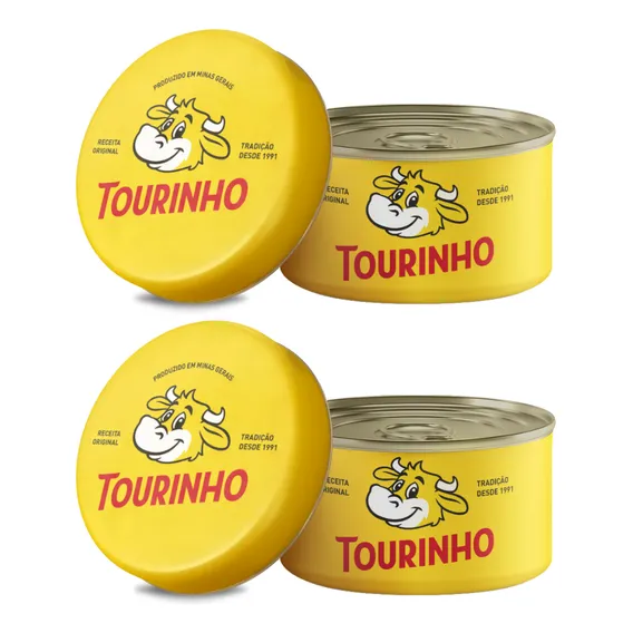 Manteiga Com Sal Sem Glúten Tourinho Kit 2x Latas 200g Foto 1