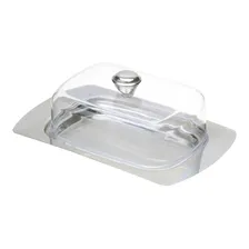 Manteigueira Inox Tampa AcrÃlico Retangular Mimo Style Foto mini 4