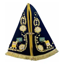 Manto Para Imagem Nossa Senhora Aparecida 35cm + Broche Foto  mini 1