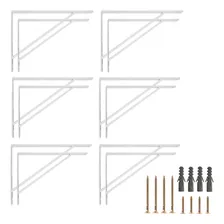 Mão Francesa Cantoneira Suporte Prateleira 15cm Kit 12 Uni Foto  mini 1