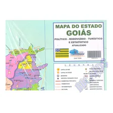 Mapa Do Estado Goiás PolÃtico Rodoviário TurÃstico Gigante Foto mini 1