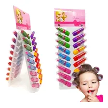 Maquiagem Infantil Brilho Gloss Labial - Atacado Display 36 Cor Coral Foto mini 2