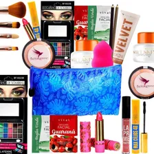 Maquiagens E Pincéis Necessaire Kit Delineador Pele Morena Foto  mini 1