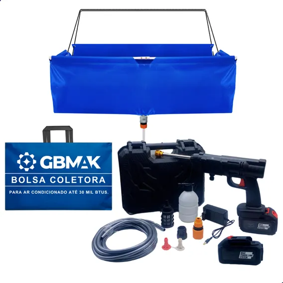 Maquina A Jato Limpeza Ar Split Bolsa Coletora 7 A 24k Btus Foto 1
