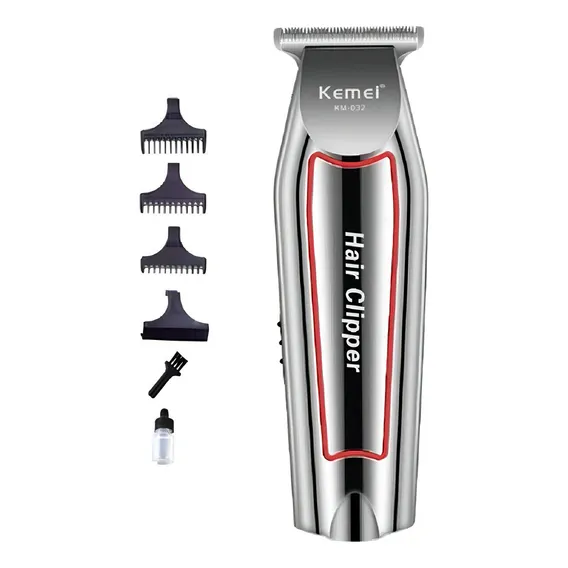 Maquina Acabamento Cabelo Barba Sem Fio Kemei Km032 Bivolt Foto 1