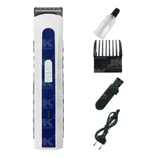 Maquina Aparar Cabelo Recarregável Cortar Barba Pezinho Nova Foto mini 1